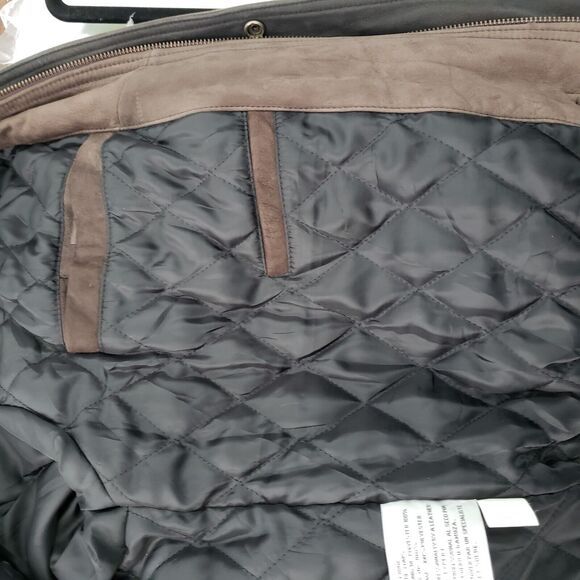 Vtg 100% Soft Leather Jacket Excelled Mens M Heavyweight Diamond Lined 46x26 - Picture 9 of 14